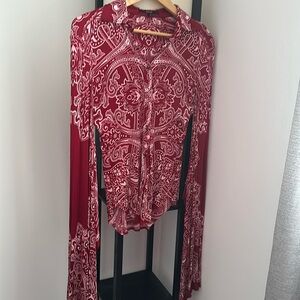Gucci blouse, designed by Tom Ford. Unique kimono sleeves